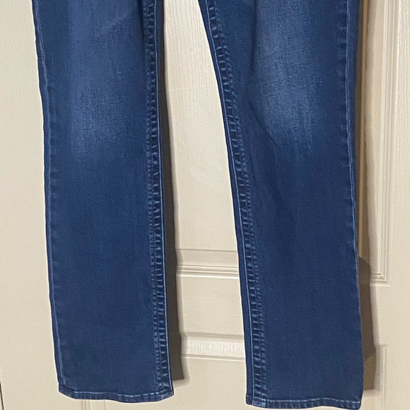 KUT from the Kloth Size 12 Dark Wash Straight Leg Jeans Mid Rise Stretch - Picture 4 of 10